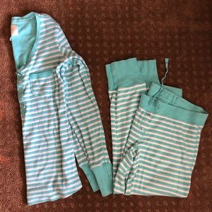 Victoria’s Secret blue, white and silver pajama